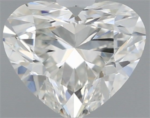 Picture of Natural Diamond 0.42 Carats, Heart with  Cut, H Color, VS1 Clarity and Certified by GIA
