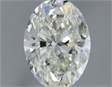 Natural Diamond 1.20 Carats, Oval with  Cut, H Color, VS1 Clarity and Certified by IGI