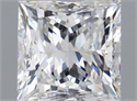 Natural Diamond 1.20 Carats, Princess with  Cut, E Color, VVS1 Clarity and Certified by IGI