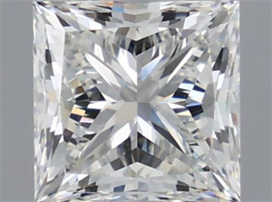 Picture of Natural Diamond 0.96 Carats, Princess with  Cut, H Color, VVS1 Clarity and Certified by IGI