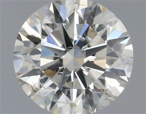 Picture of Natural Diamond 0.51 Carats, Round with Excellent Cut, H Color, SI2 Clarity and Certified by IGI