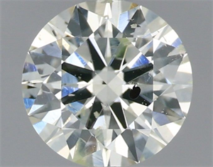 Picture of Natural Diamond 0.61 Carats, Round with Excellent Cut, I Color, I1 Clarity and Certified by IGI