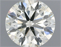 Natural Diamond 0.90 Carats, Round with Excellent Cut, K Color, SI2 Clarity and Certified by IGI