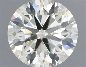 Picture of Natural Diamond 0.90 Carats, Round with Excellent Cut, K Color, SI2 Clarity and Certified by IGI