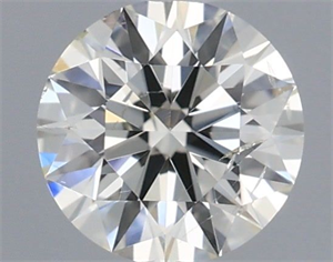 Picture of Natural Diamond 0.40 Carats, Round with Excellent Cut, I Color, SI2 Clarity and Certified by IGI