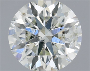 Picture of Natural Diamond 0.70 Carats, Round with Excellent Cut, H Color, SI2 Clarity and Certified by IGI