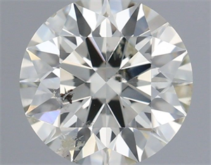 Picture of Natural Diamond 0.60 Carats, Round with Excellent Cut, J Color, SI2 Clarity and Certified by IGI