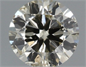 Natural Diamond 0.50 Carats, Round with Very Good Cut, K Color, I1 Clarity and Certified by IGI