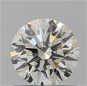Natural Diamond 0.71 Carats, Round with Excellent Cut, J Color, SI1 Clarity and Certified by GIA