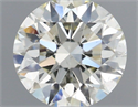 Natural Diamond 0.79 Carats, Round with Excellent Cut, J Color, SI1 Clarity and Certified by IGI