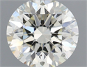 Natural Diamond 0.80 Carats, Round with Excellent Cut, J Color, SI1 Clarity and Certified by IGI