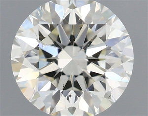 Picture of Natural Diamond 0.80 Carats, Round with Excellent Cut, J Color, SI1 Clarity and Certified by IGI