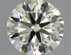 Picture of Natural Diamond 0.70 Carats, Round with Excellent Cut, N Color, SI1 Clarity and Certified by IGI