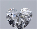 Natural Diamond 0.31 Carats, Heart with  Cut, E Color, VS2 Clarity and Certified by GIA