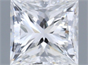 Natural Diamond 0.30 Carats, Princess with  Cut, F Color, VS1 Clarity and Certified by GIA