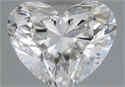 Natural Diamond 0.33 Carats, Heart with  Cut, H Color, IF Clarity and Certified by GIA
