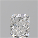 Natural Diamond 0.70 Carats, Radiant with  Cut, D Color, SI2 Clarity and Certified by GIA