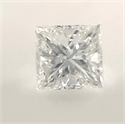 Natural Diamond 0.35 Carats, Princess with  Cut, G Color, I1 Clarity and Certified by GIA