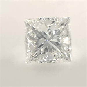 Picture of Natural Diamond 0.35 Carats, Princess with  Cut, G Color, I1 Clarity and Certified by GIA