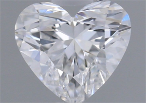 Foto Diamante Natural 0.41 quilates, Corazón , Color D, claridad VS2 y certificado GIA de