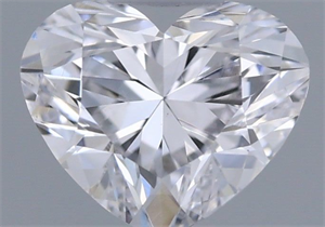Picture of Natural Diamond 0.41 Carats, Heart with  Cut, E Color, SI1 Clarity and Certified by GIA