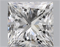 Natural Diamond 0.91 Carats, Princess with  Cut, E Color, SI1 Clarity and Certified by GIA