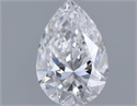 Diamante Natural 0.42 quilates, De pera , Color D, claridad VVS2 y certificado GIA
