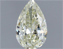Natural Diamond 0.53 Carats, Pear with  Cut, K Color, SI2 Clarity and Certified by IGI