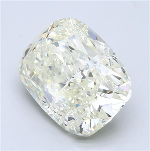 Foto Diamante Natural 9.99 quilates, Del cojín , Color L, claridad SI2 y certificado HRD de