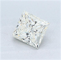 Natural Diamond 1.05 Carats, Princess with  Cut, K Color, VS1 Clarity and Certified by GIA