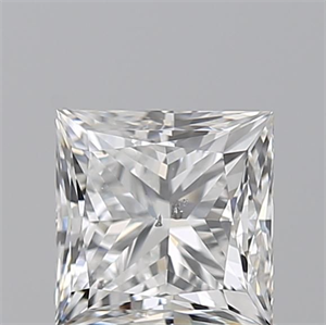 Foto Diamante Natural 1.00 quilates, Princesa , Color F, claridad SI2 y certificado GIA de