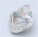 Diamante Natural 5.02 quilates, Del cojín , Color F, claridad SI1 y certificado HRD