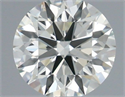 Natural Diamond 0.44 Carats, Round with Excellent Cut, I Color, VS1 Clarity and Certified by IGI