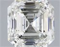 Natural Diamond 1.00 Carats, Asscher with  Cut, H Color, SI2 Clarity and Certified by IGI