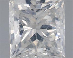 Picture of Natural Diamond 1.00 Carats, Princess with  Cut, G Color, SI2 Clarity and Certified by IGI