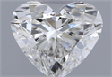 Natural Diamond 0.51 Carats, Heart with  Cut, H Color, VVS2 Clarity and Certified by GIA