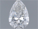 Diamante Natural 0.18 quilates, De pera , Color E, claridad SI2 y certificado IGI