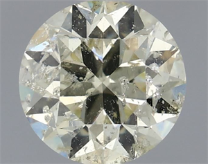 Picture of Natural Diamond 0.90 Carats, Round with Excellent Cut, N Color, I1 Clarity and Certified by IGI