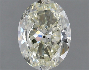 Picture of Natural Diamond 1.50 Carats, Oval with  Cut, K Color, SI1 Clarity and Certified by IGI