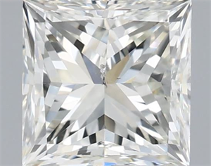 Picture of Natural Diamond 1.00 Carats, Princess with  Cut, H Color, SI1 Clarity and Certified by IGI