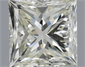 Natural Diamond 0.90 Carats, Princess with  Cut, J Color, VS1 Clarity and Certified by IGI