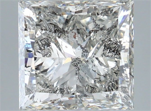 Picture of Natural Diamond 2.91 Carats, Princess with  Cut, H Color, I1 Clarity and Certified by IGI