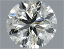 Natural Diamond 0.50 Carats, Round with Very Good Cut, J Color, I1 Clarity and Certified by IGI