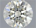 Diamante Natural 0.71 quilates, Redondo , Color N, claridad VVS2 y certificado GIA