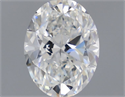 Natural Diamond 1.00 Carats, Oval with  Cut, G Color, VVS1 Clarity and Certified by GIA