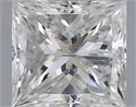 Natural Diamond 1.00 Carats, Princess with  Cut, G Color, I1 Clarity and Certified by IGI