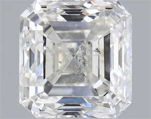 Picture of Natural Diamond 1.00 Carats, Asscher with  Cut, H Color, SI2 Clarity and Certified by IGI