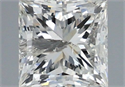 Natural Diamond 1.01 Carats, Princess with  Cut, I Color, I2 Clarity and Certified by IGI