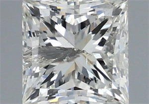 Picture of Natural Diamond 1.01 Carats, Princess with  Cut, I Color, I2 Clarity and Certified by IGI