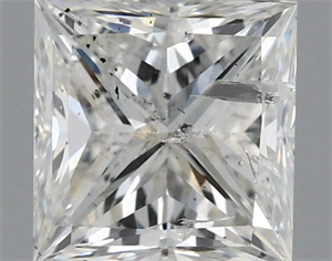 Picture of Natural Diamond 0.95 Carats, Princess with  Cut, G Color, I1 Clarity and Certified by IGI
